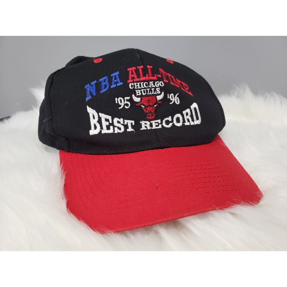 Chicago Bulls 1995-1996 NBA‎ All Time Best Record Nissin Hat 72-10 Snapback